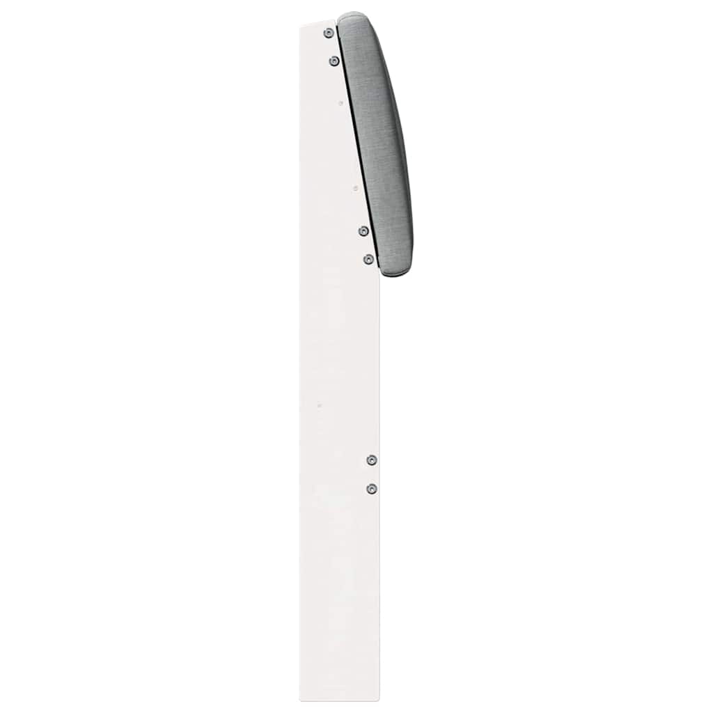 Testiera imbottita Grigio chiaro 135 cm Pino massello