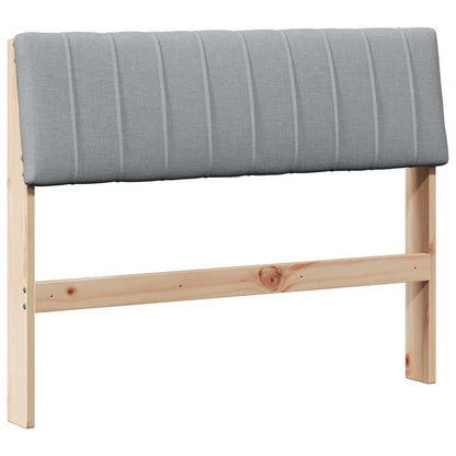 Testiera imbottita Grigio chiaro 100 cm Pino massello