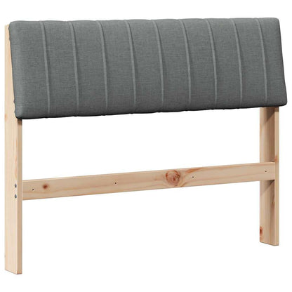 Testiera imbottita Grigio scuro 100 cm Pino massello