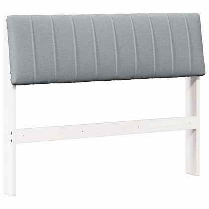 Testiera imbottita Grigio chiaro 100 cm Pino massello