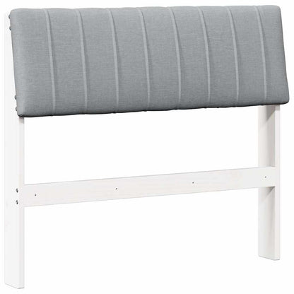 Testiera imbottita Grigio chiaro 90 cm Pino massello