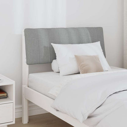 Testiera imbottita Grigio chiaro 80 cm Pino massello