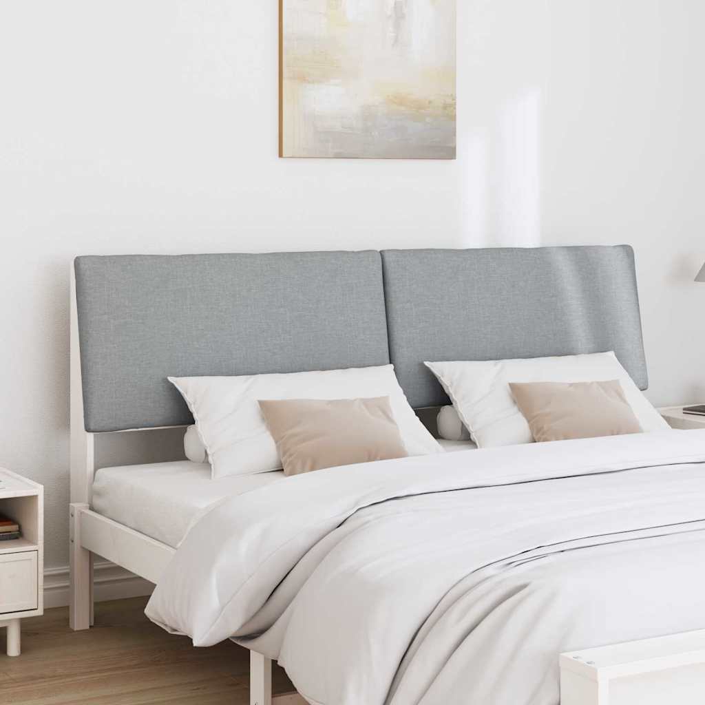 Testiera imbottita Grigio chiaro 200 cm Pino massello