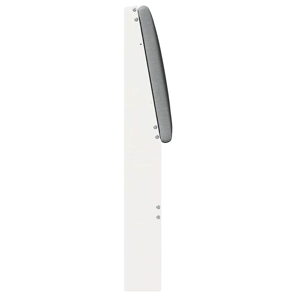 Testiera imbottita Grigio chiaro 120 cm Pino massello