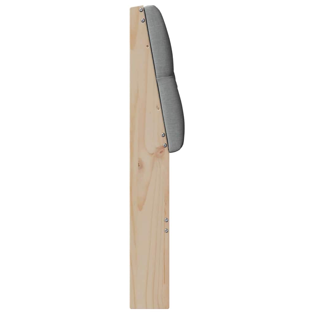 Testiera imbottita Grigio chiaro 200 cm Pino massello