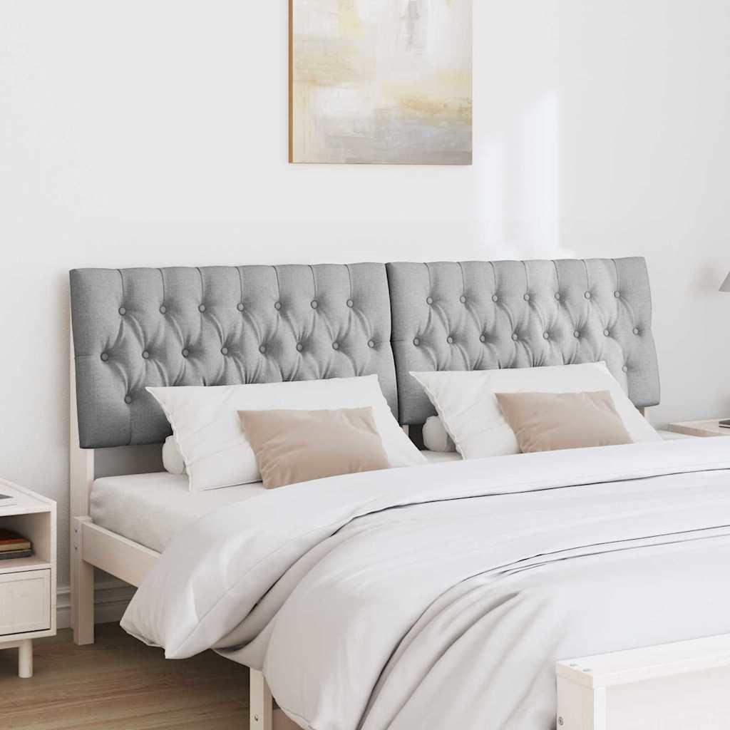 Testiera imbottita Grigio chiaro 180 cm Pino massello