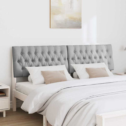 Testiera imbottita Grigio chiaro 180 cm Pino massello