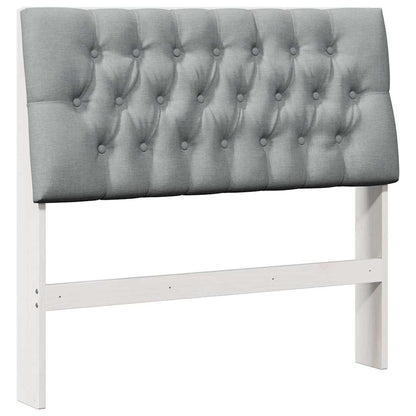 Testiera imbottita Grigio chiaro 100 cm Pino massello