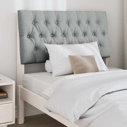 Testiera imbottita Grigio chiaro 90 cm Pino massello