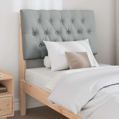 Testiera imbottita Grigio chiaro 75 cm Pino massello
