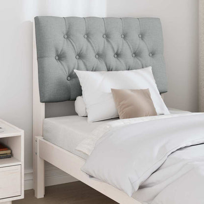 Testiera imbottita Grigio chiaro 75 cm Pino massello