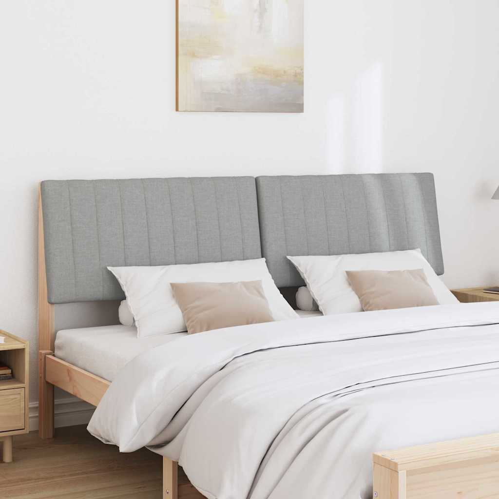 Testiera imbottita Grigio chiaro 180 cm Pino massello