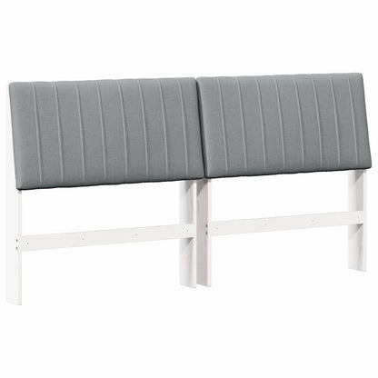 Testiera imbottita Grigio chiaro 180 cm Pino massello