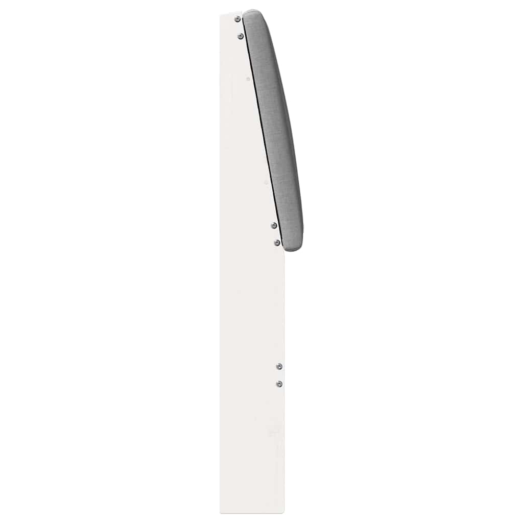 Testiera imbottita Grigio chiaro 150 cm Pino massello