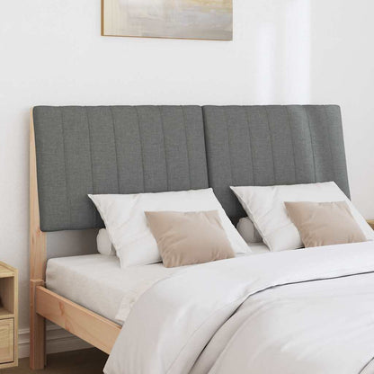 Testiera imbottita Grigio scuro 140 cm Pino massello