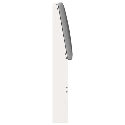 Testiera imbottita Grigio chiaro 140 cm Pino massello
