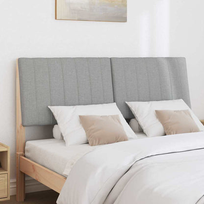 Testiera imbottita Grigio chiaro 135 cm Pino massello