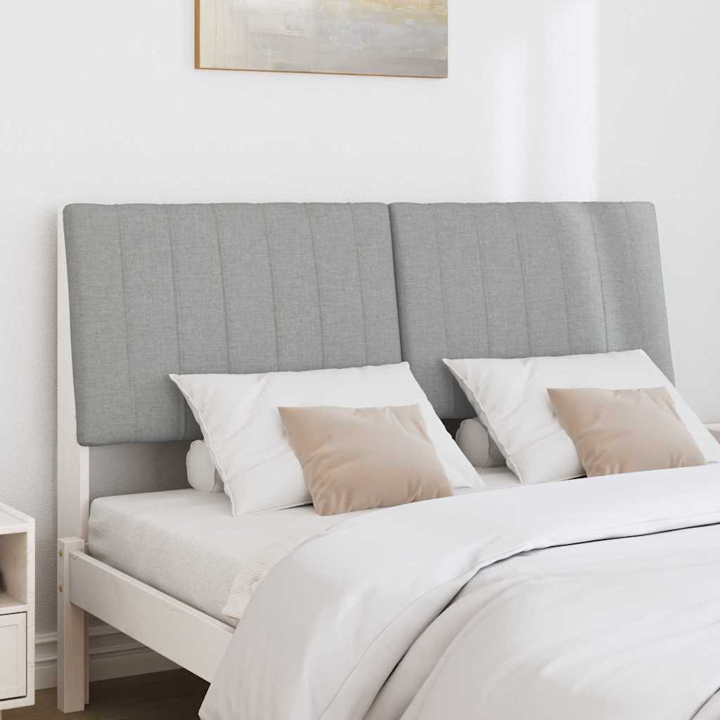 Testiera imbottita Grigio chiaro 135 cm Pino massello