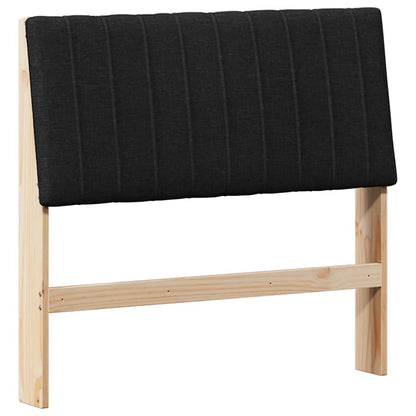 Testiera imbottita Nero 100 cm Pino massello