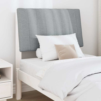 Testiera imbottita Grigio chiaro 80 cm Pino massello
