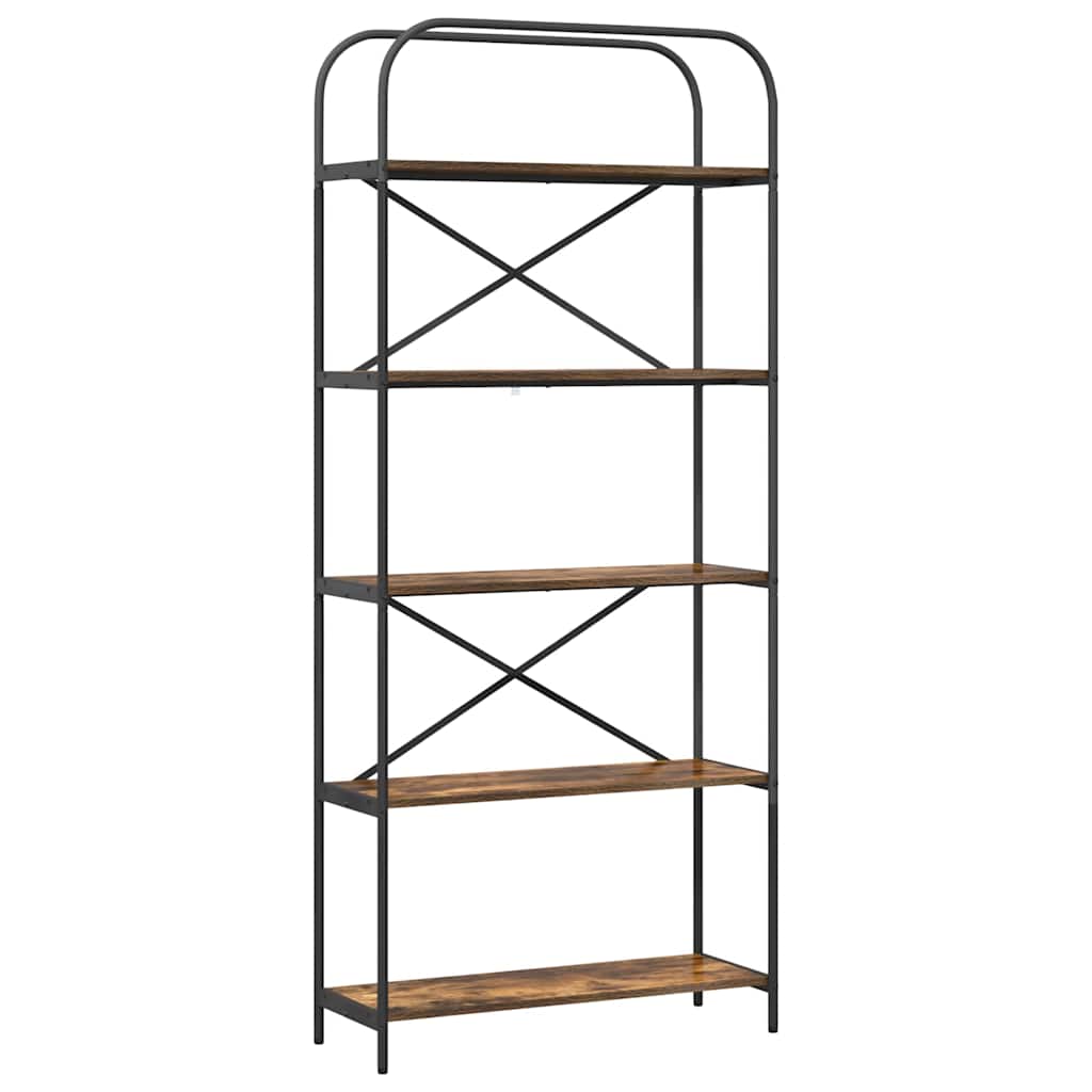 Libreria Rovere fumÃƒÂ© 80 x 30 x 183 cm Legno multistrato