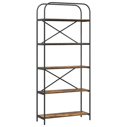 Libreria Rovere fumÃƒÂ© 80 x 30 x 183 cm Legno multistrato