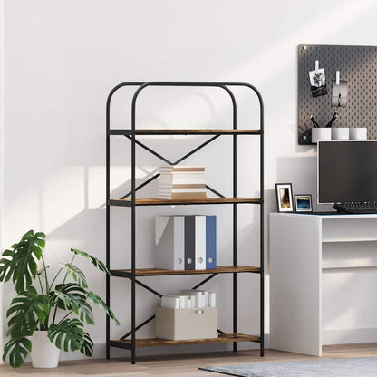 Libreria Rovere fumÃƒÂ© 80 x 30 x 146 cm Legno multistrato