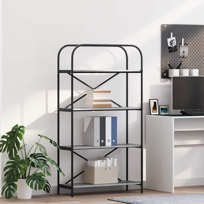 Libreria Grigio Sonoma 80 x 30 x 146 cm Legno multistrato