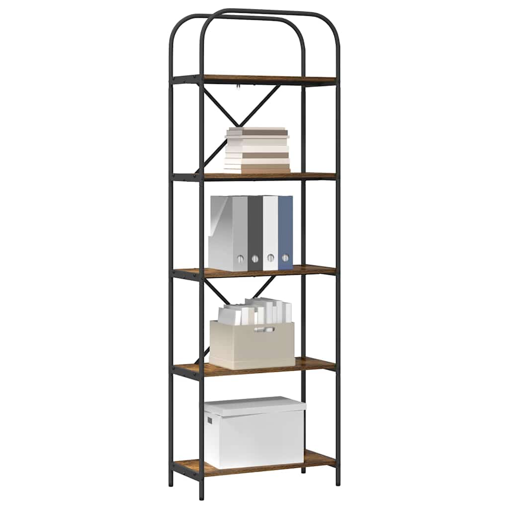 Libreria Rovere fumÃƒÂ© 60 x 30 x 183 cm Legno multistrato