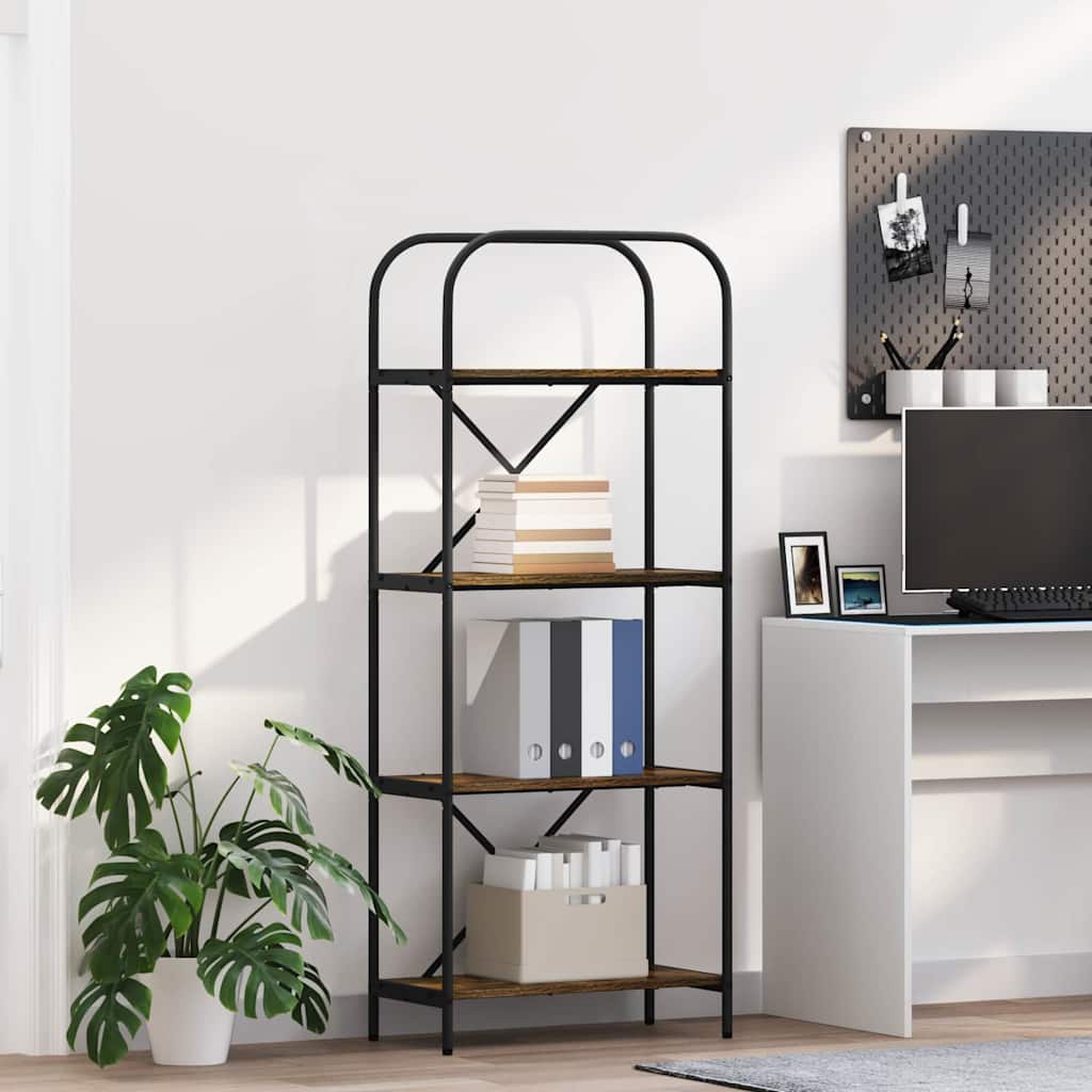 Libreria Rovere fumÃƒÂ© 60 x 30 x 146 cm Legno multistrato