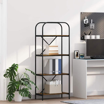 Libreria Rovere fumÃƒÂ© 60 x 30 x 146 cm Legno multistrato