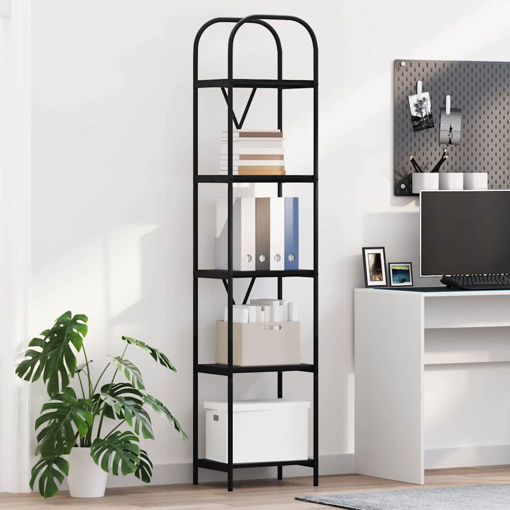 Libreria Rovere Nero 40 x 30 x 183 cm Legno multistrato