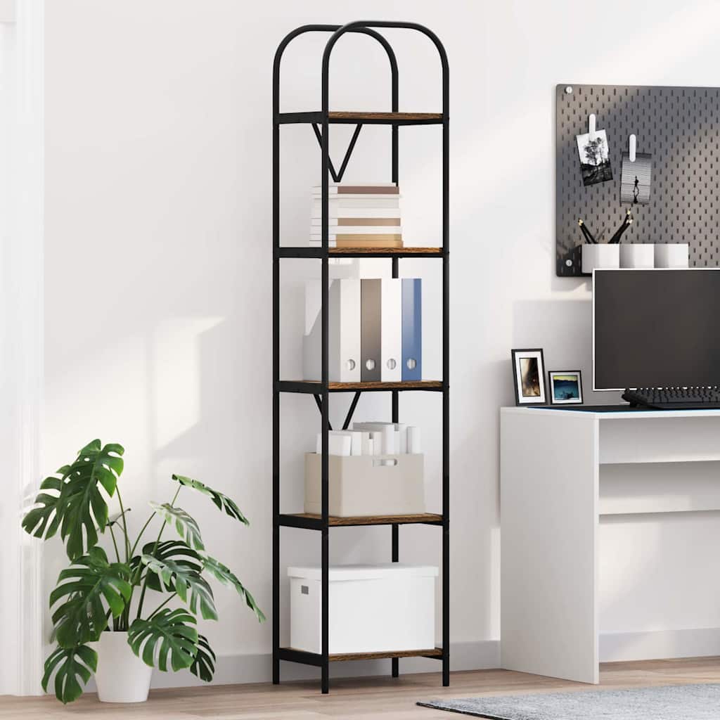 Libreria Rovere fumÃƒÂ© 40 x 30 x 183 cm Legno multistrato