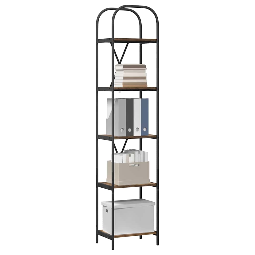 Libreria Rovere fumÃƒÂ© 40 x 30 x 183 cm Legno multistrato