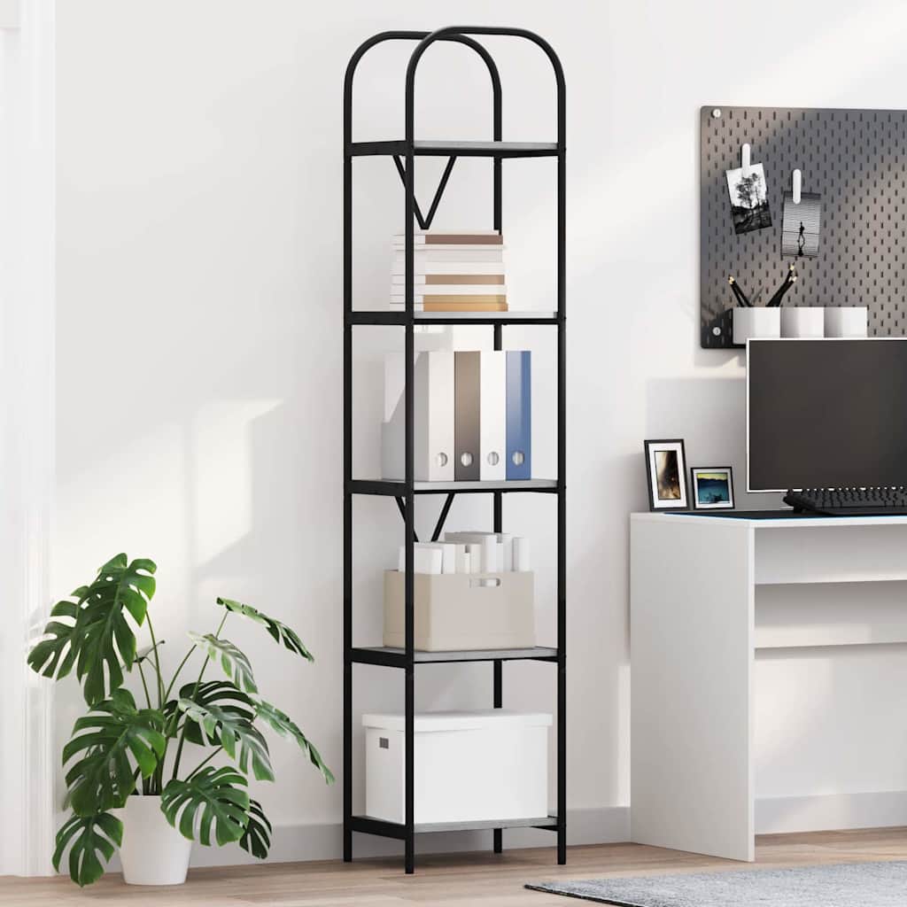 Libreria Grigio Sonoma 40 x 30 x 183 cm Legno multistrato