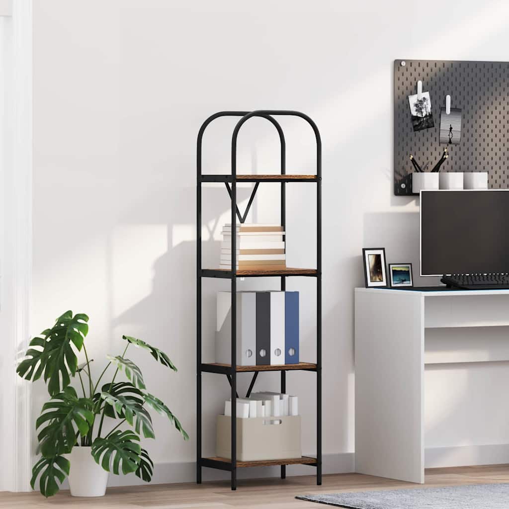 Libreria Rovere fumÃƒÂ© 40 x 30 x 146 cm Legno multistrato
