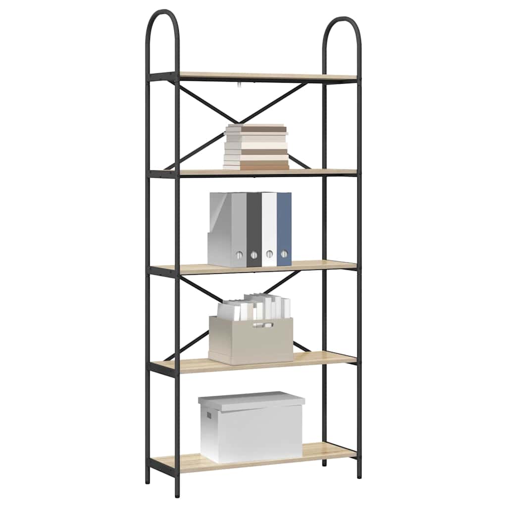 Libreria Rovere Sonoma 80 x 30 x 183 cm Legno multistrato