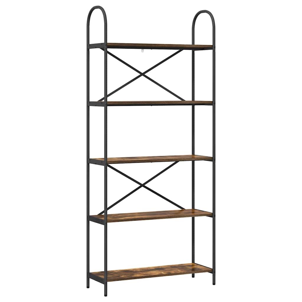 Libreria Rovere fumÃƒÂ© 80 x 30 x 183 cm Legno multistrato