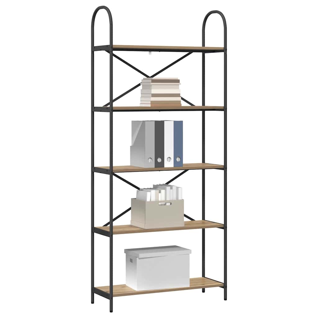 Libreria Rovere artigianale 80 x 30 x 183 cm Legno multistrato