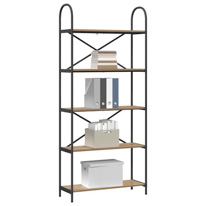 Libreria Rovere artigianale 80 x 30 x 183 cm Legno multistrato