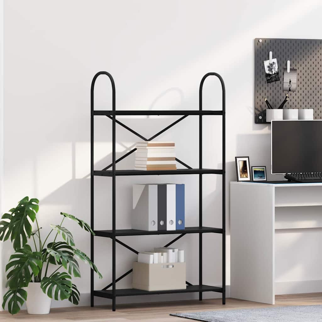 Libreria Rovere Nero 80 x 30 x 146 cm Legno multistrato