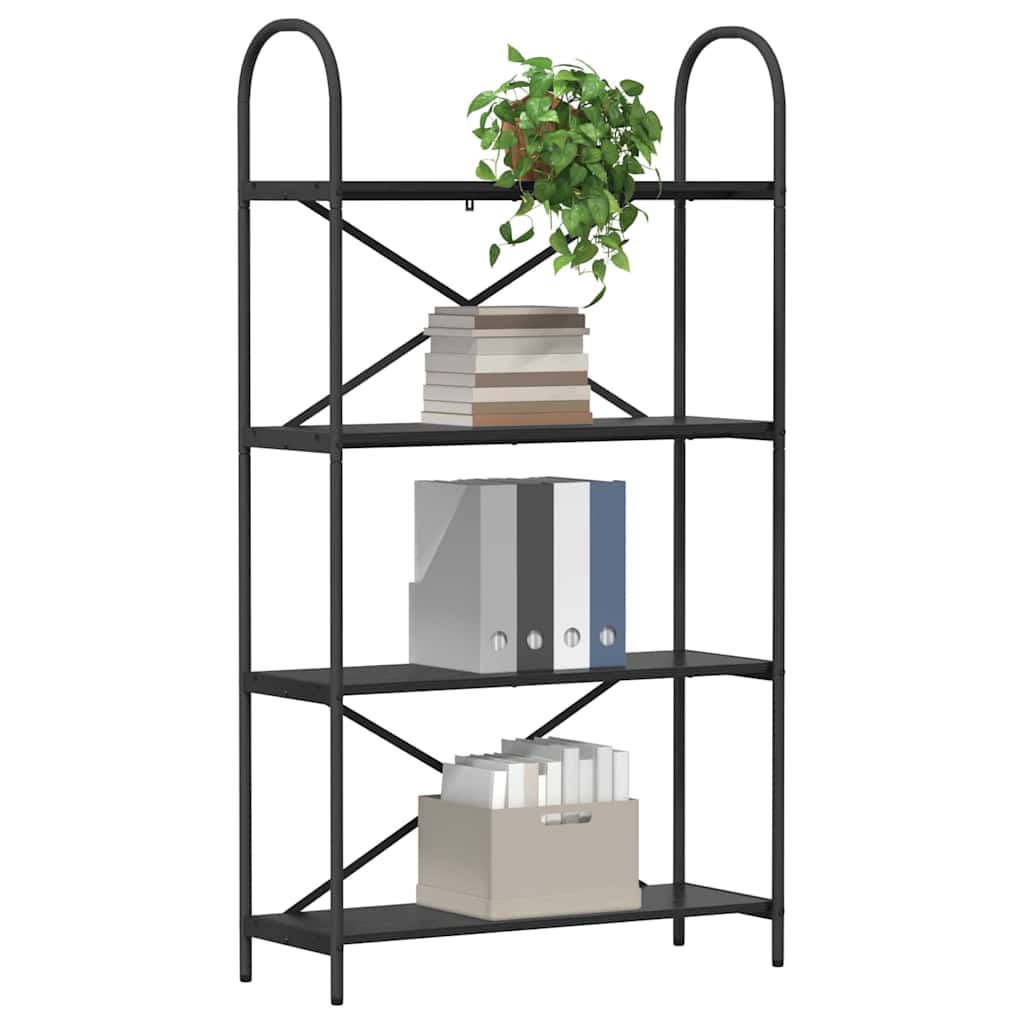 Libreria Rovere Nero 80 x 30 x 146 cm Legno multistrato