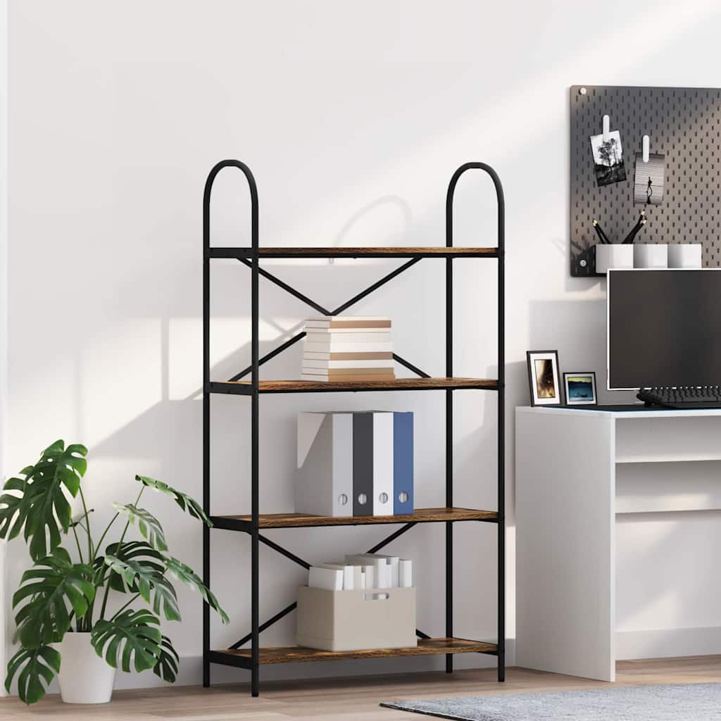 Libreria Rovere fumÃƒÂ© 80 x 30 x 146 cm Legno multistrato
