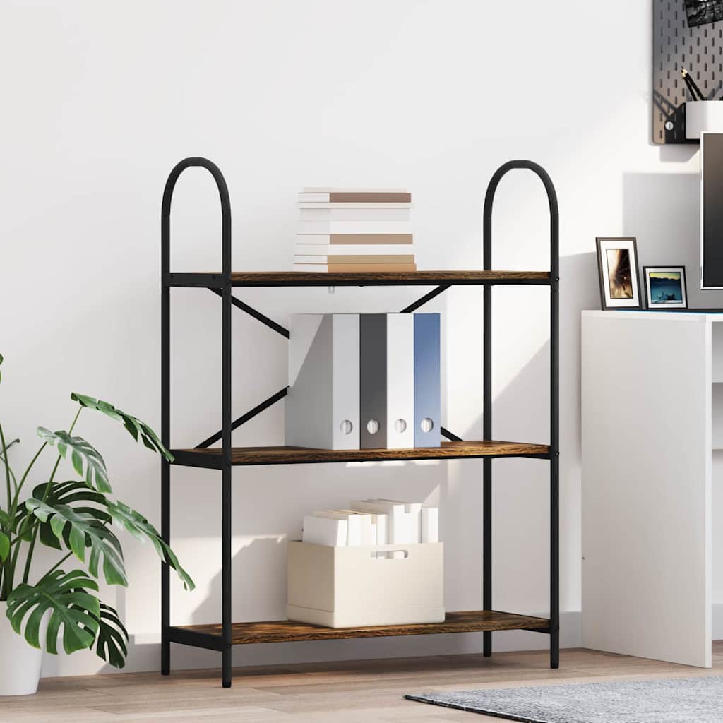 Libreria Rovere fumÃƒÂ© 80 x 30 x 109 cm Legno multistrato