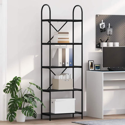 Libreria Rovere Nero 60 x 30 x 183 cm Legno multistrato