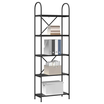Libreria Rovere Nero 60 x 30 x 183 cm Legno multistrato