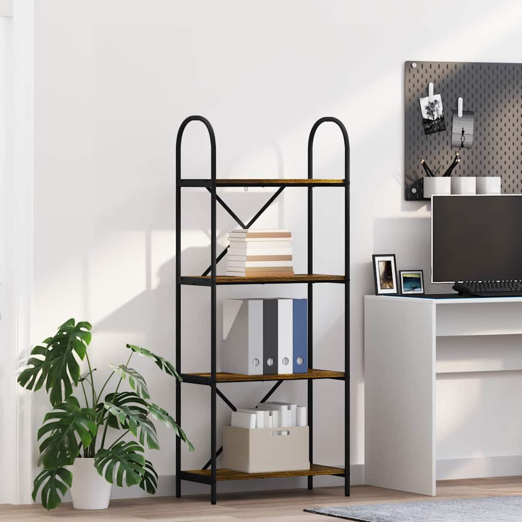 Libreria Rovere fumÃƒÂ© 60 x 30 x 146 cm Legno multistrato