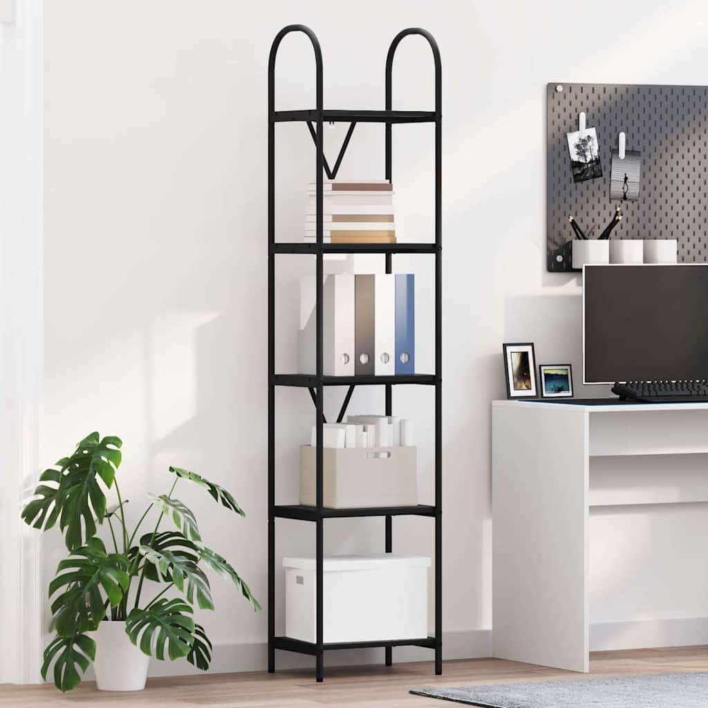 Libreria Rovere Nero 40 x 30 x 183 cm Legno multistrato
