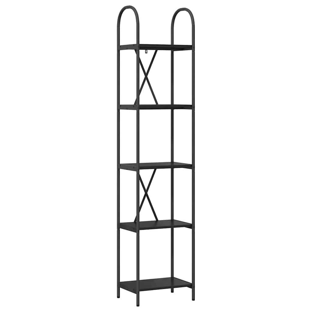 Libreria Rovere Nero 40 x 30 x 183 cm Legno multistrato