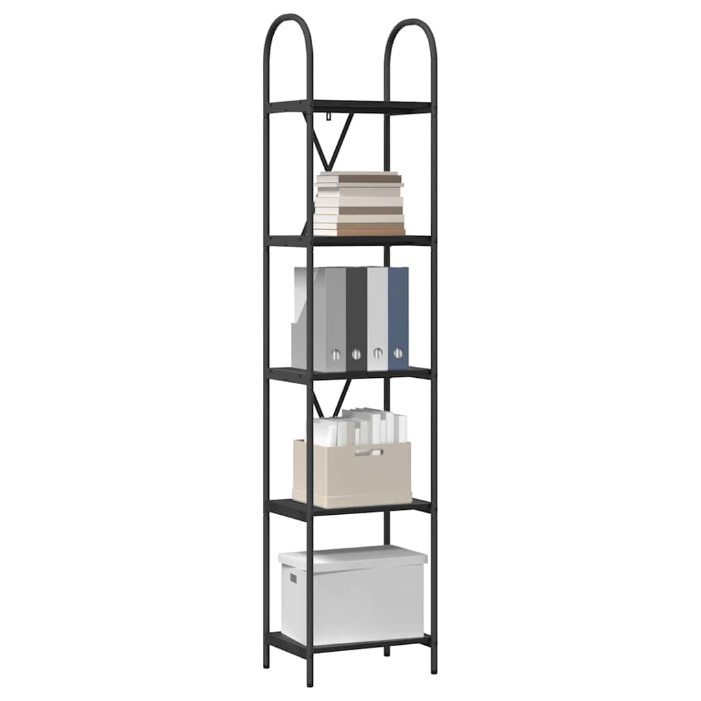 Libreria Rovere Nero 40 x 30 x 183 cm Legno multistrato